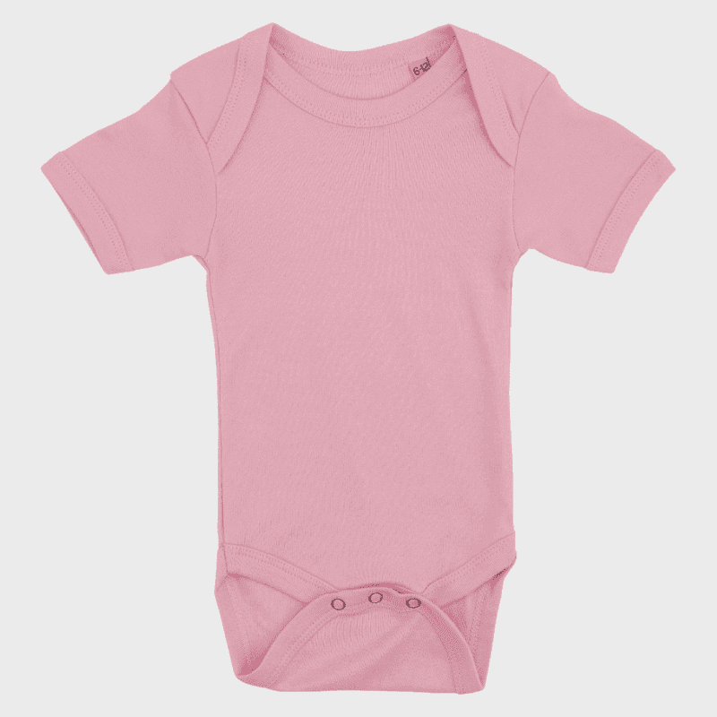Body med tryk, kortærmet rose