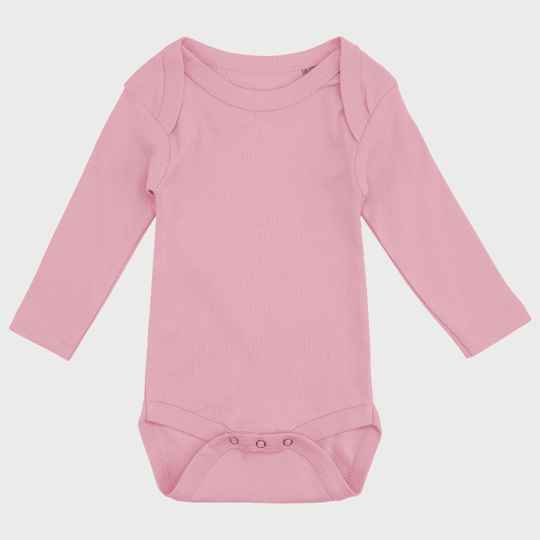 Body med tryk, langærmet rose