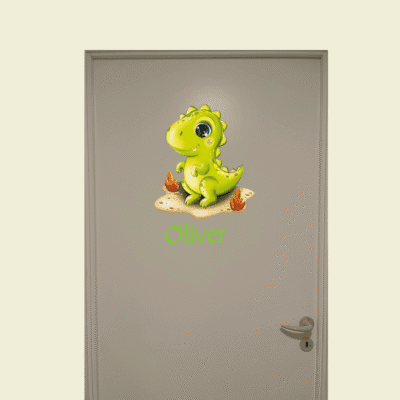 Dør-stickers med T-rex
