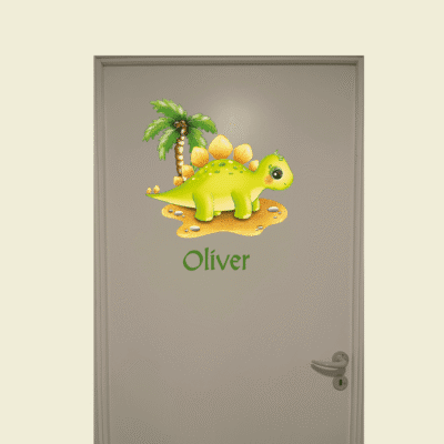 Dør-stickers med dinosaur