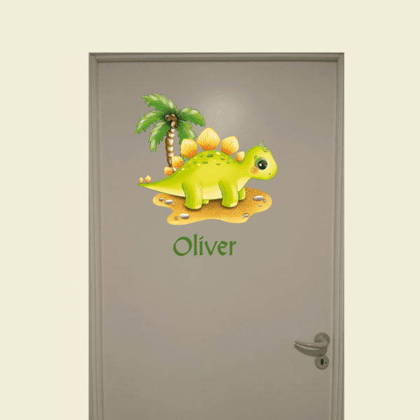 Dør-stickers med dinosaur