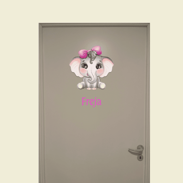 Dør-stickers med elefant