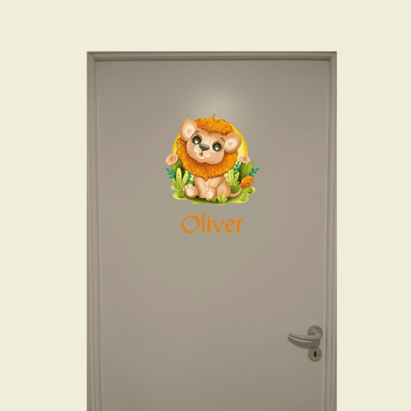 Dør-stickers med løve