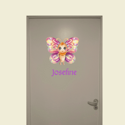 Dør-stickers med sommerfugl