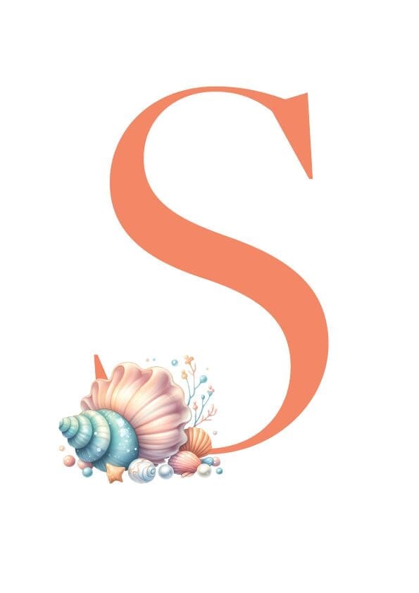 Plakat m/Havfrue, bogstav, havfrue - Billede 5