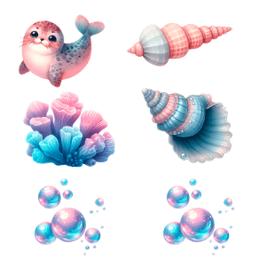 Wallstickers havdyr - Billede 2