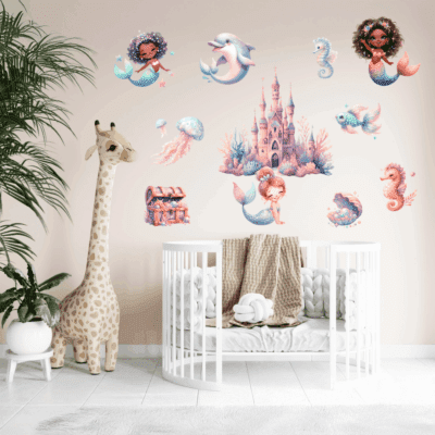 Wallstickers havfrue