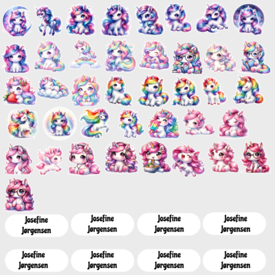 Klistermærker med navn