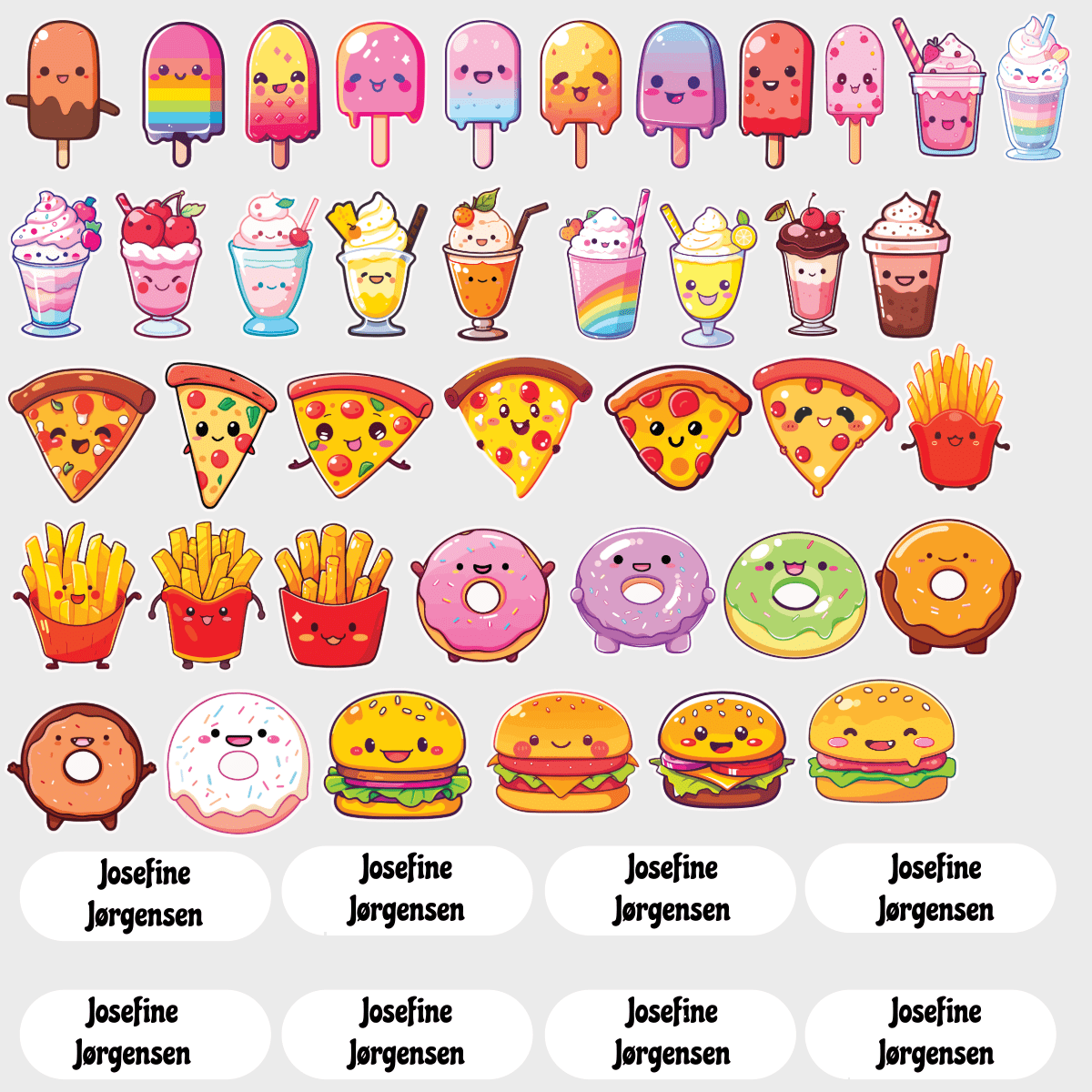 Klistermærker med navn