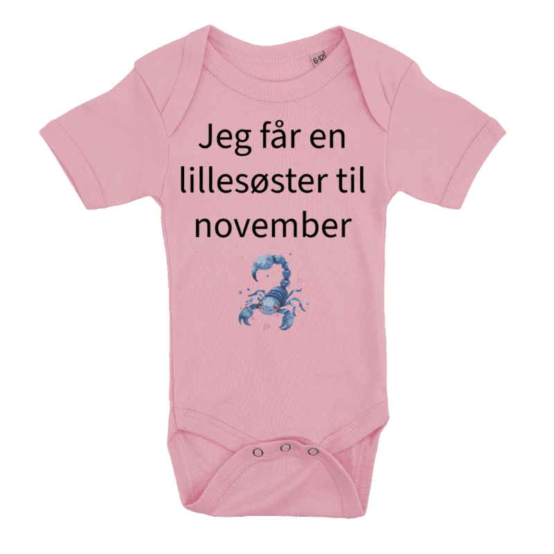 Body med tryk, kortærmet rose - Billede 2