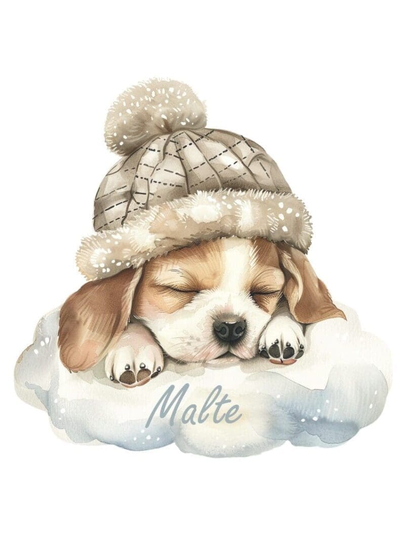 Wallstickers med sovende hund - Billede 4