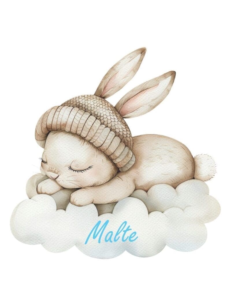 Wallstickers med sovende kanin - Billede 3