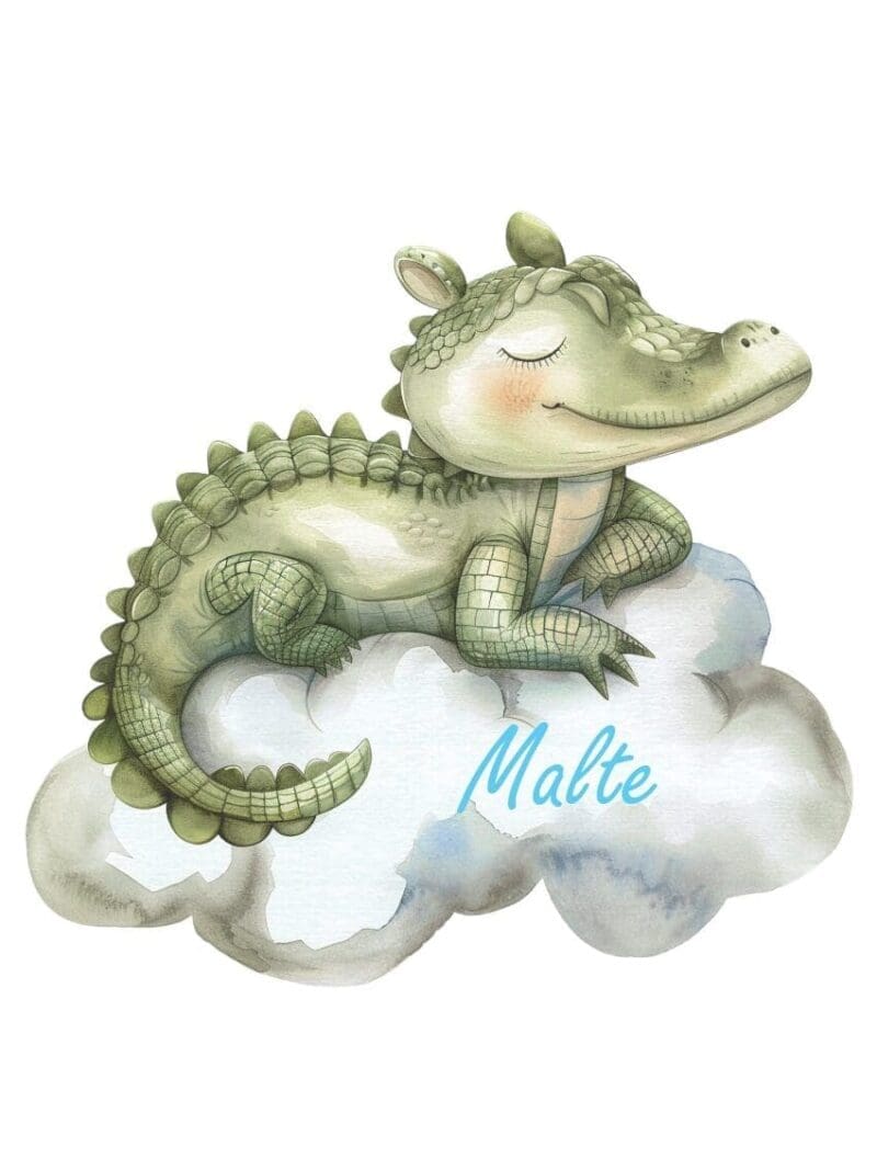 Wallstickers med sovende krokodille - Billede 3