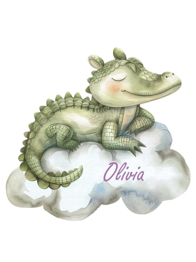 Wallstickers med sovende krokodille - Billede 5