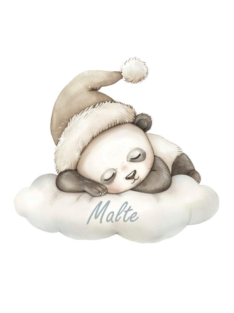 Wallstickers med sovende panda - Billede 4