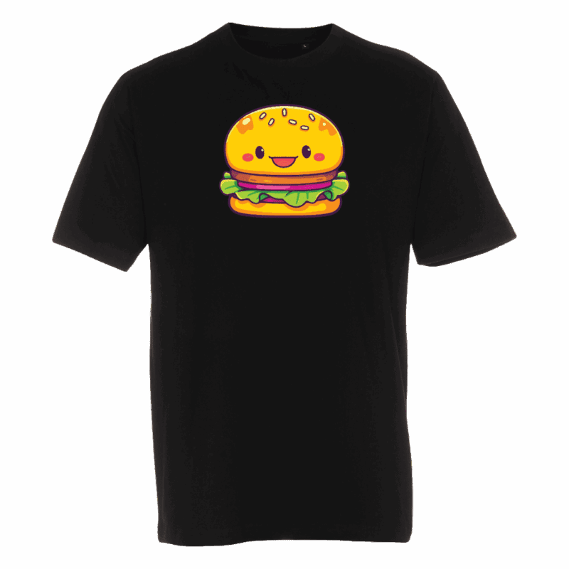T-shirt med tryk, børn sort - Billede 3