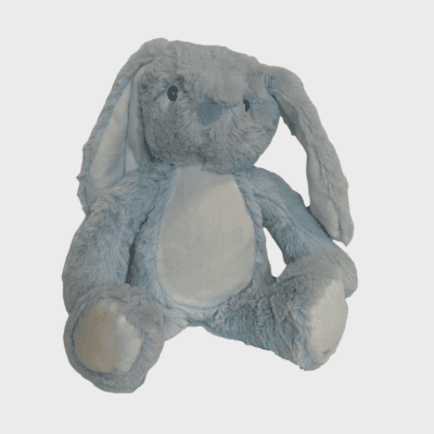 Bamse med navn - Lyseblå kanin