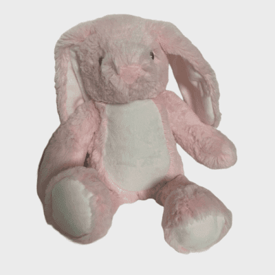 Bamse med navn - Lyserød kanin