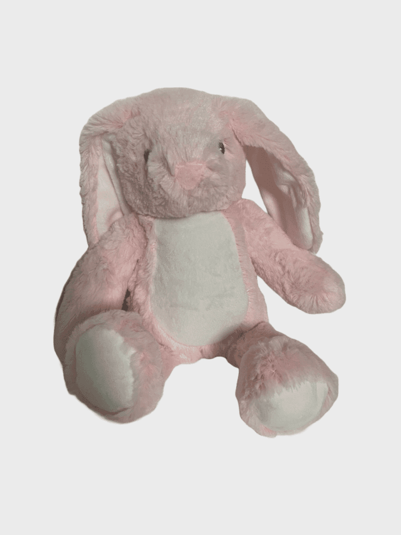 Bamse med navn - Lyserød kanin