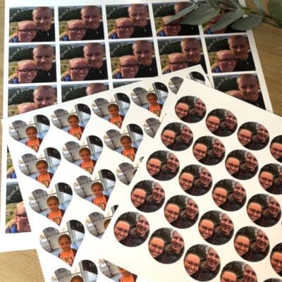 Klistermærker til festen