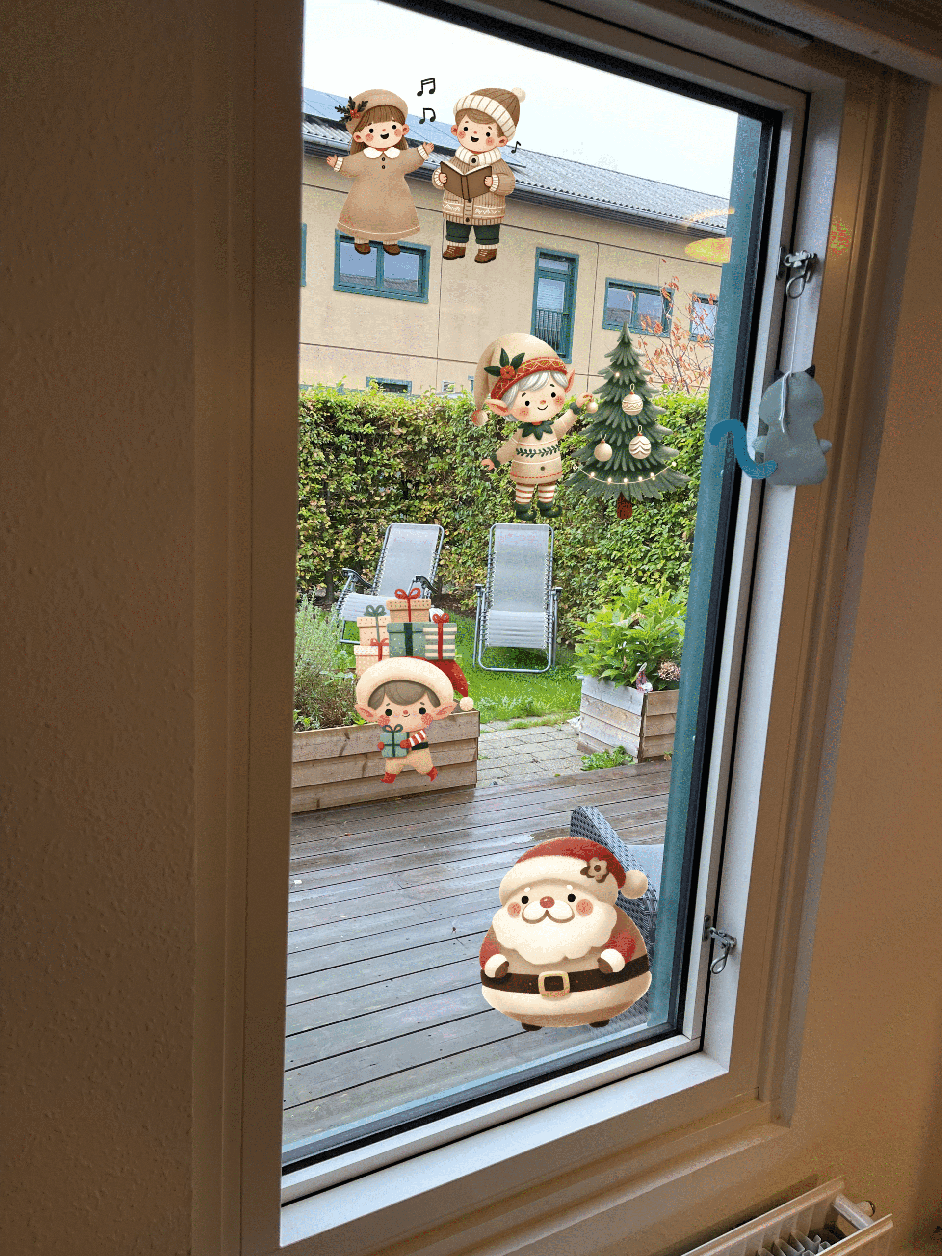 Juleklistermærker til vinduet - Boho