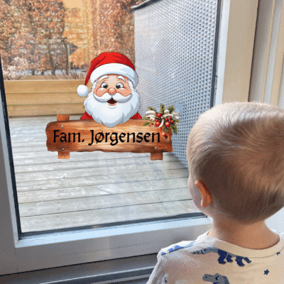 Vinduesklistermærker julemand (udendørs)