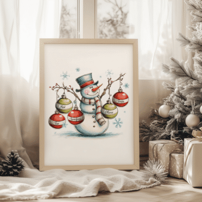 Personlige juleplakat