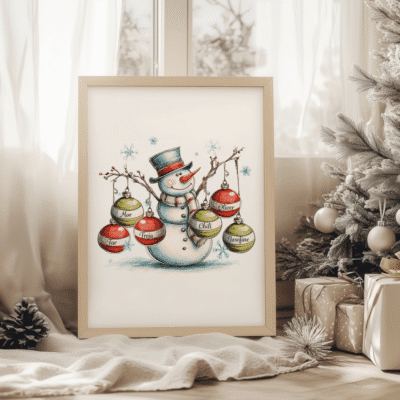 Personlige juleplakat