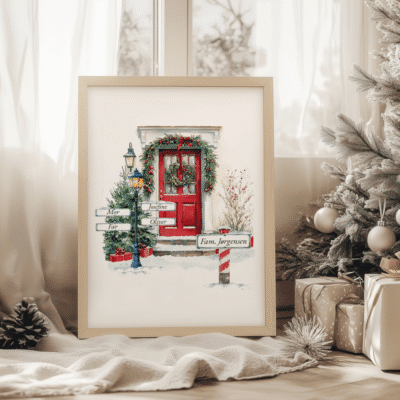 Personlige juleplakat